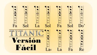 COMO TOCAR LA CANCIÓN DE TITANIC en Flauta Dulce 🚢 Tutorial con Notas Explicadas [upl. by Assirod]