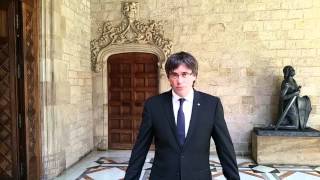 Carles Puigdemont president de la Generalitat 60è aniversari 60anysTrueta [upl. by Neirbo]