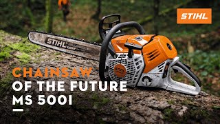 STIHL MS 500i  The first chainsaw of the future I Thats why [upl. by Htebilil133]