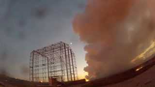 INSIDE THE FIREBALL GoPro Hero 2 amp The Inferno When Antares Orb3 Rocket Blows Up [upl. by Arualana]