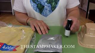 How to Use an XStamper Quick Dry Stamp on Plastic Metal or Glass [upl. by Tarrel]