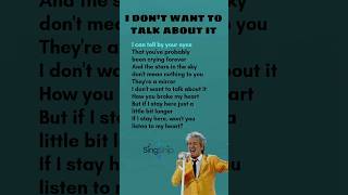 I Dont Want to Talk About It lyrics Verse1 Chorus  Rod Stewart song shorts lyeics oldsong [upl. by Prochora367]