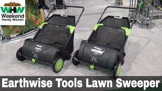 EarthWise Lawn Products 21quot and 25quotLawn Sweeper  Weekend Handy Woman [upl. by Celestyna]