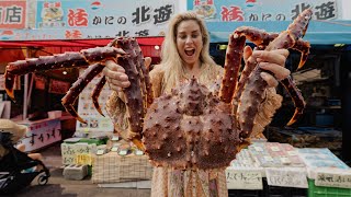 GIANT KING CRAB In Hokkaido Japan  My Secret Sauce [upl. by Winna]