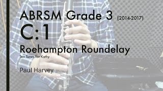 ABRSM Grade 3 C1 Roehampton Roundelay original tempo and sloweddown  Clarinet Mate [upl. by Onailil]