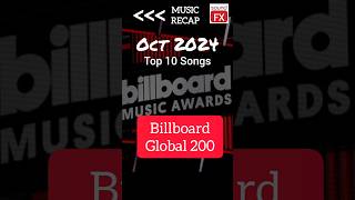 Billboard Global 200 Top 10 Songs October 2024 Music Recap top10 hitsongs billboard200 shorts [upl. by Fillander]