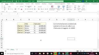 Esercizio di base sulla formattazione condizionale [upl. by Niltiak]