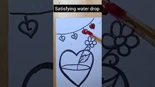 satisfying water drop love 💗 short  viral  trading art [upl. by Castera]