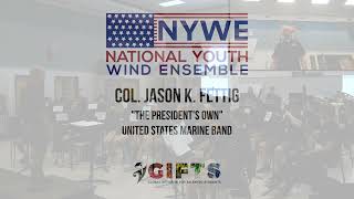 2022 National Youth Wind Ensemble Rehearsal with Col Jason Fettig [upl. by Enirahtac530]