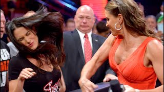 Stephanie McMahon slaps Brie Bella [upl. by Enella]