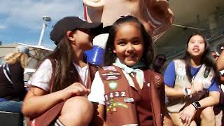 Girl Scouts of Greater Los Angeles Invited to the World Series [upl. by Eiramanitsirhc]