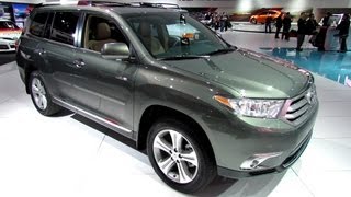 2013 Toyota Highlander Limited  Exterior and Interior Walkaround  2013 Detroit Auto Show [upl. by Abigael]