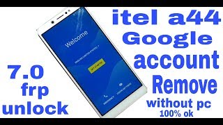 itel a44 gogle account bypass 100 ok without pc [upl. by Eillit41]