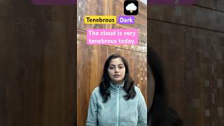 Do you know the meaning of tenebrous🤔ytshorts english [upl. by Atnas572]