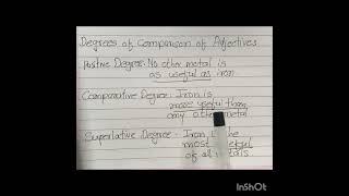 Positive degree comparative degree superlative degree [upl. by Kimber30]