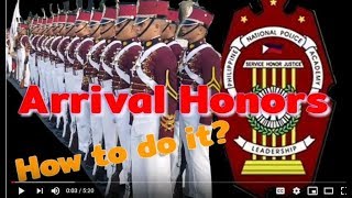 PNPA Arrival Honors Practice [upl. by Nanoc]