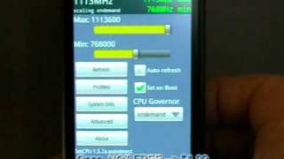 SetCPU Android App Review Needs Root [upl. by Gilleod]