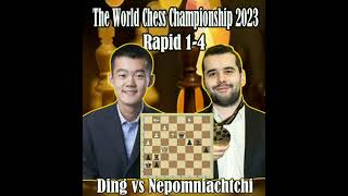 The 2023 World Chess Championship Game 1418 Tiebreak  Ding Liren vs Ian Nepomniachtchi [upl. by Riehl]