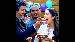 Leo 🦁 l Cake 🎂 l Cute moment l Spark song l Thalapathy Vijay and Trisha l The GOAT 🔥 l Happy Life [upl. by Mendoza]