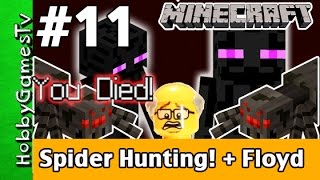 Minecraft Floyd 11 Spider Hunting Xbox 360 Gameplay Hobbykids  Lego Floyd by HobbyGamesTV [upl. by Bethany]