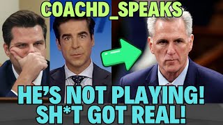 KEVIN MCCARTHY is not BACKING OFF and JESSE WATTERS is SHOCKED MATT GAETZ definitely did it [upl. by Fanechka]