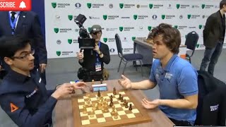 French Defense Winawer Advance Variation  Anish Giri 🆚 Magnus Carlsen [upl. by Ralyt236]