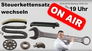 Steuerkettensatz wechseln Live  Livestream von Schraubär [upl. by Andi]