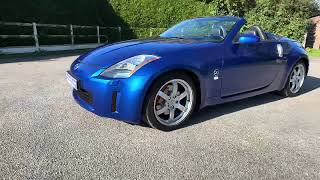 NISSAN 350 Z 35L V6 ROADSTER 280 CH quotELECTRIC BLUEquot 105900 KMS HISTORIQUE [upl. by Arahc907]