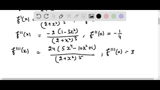 In the following exercises find the power series for the given function using termbyterm differe… [upl. by Doxia]