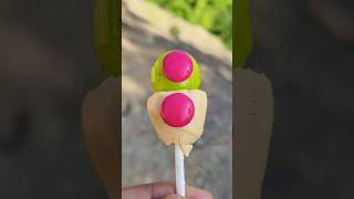 Lemonade flavour lollipop amp baby choco gems shorts lollipop candy [upl. by Kohn996]