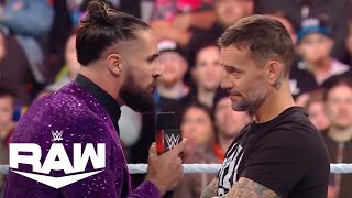 CM Punk Chooses His Brand Confronts Seth Rollins  WWE Raw Highlights 121123  WWE on USA [upl. by Letnohc]