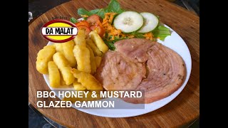 BBQ Honey amp Mustard Glazed Gammon Steak [upl. by Wobniar]