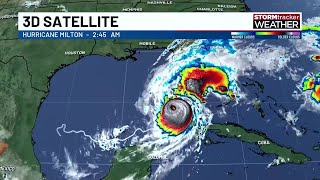 Powerful Hurricane Milton is headed for a Tampa Bay area landfall later today [upl. by Xever]