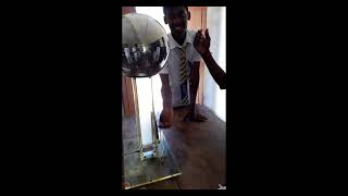 van de graaff generator Yarlton college karainagar Jaffna SRILANKA 20200120 [upl. by Wallach]