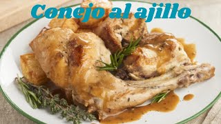 CONEJO al ajillo RECETA original [upl. by Jorge]