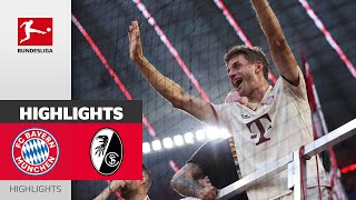 Müller Scores In His Record Game  FC Bayern München  SC Freiburg 20  MD 2 – Highlights 202425 [upl. by Reinhold982]