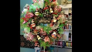 Deco Mesh Ruffle Wreath Tutorial [upl. by Spence]