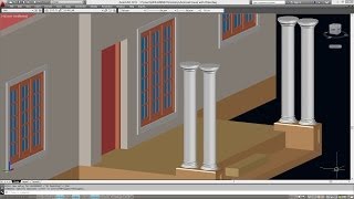 CREATING 3D PILLARS WITH DETAILING  AUTOCAD 3D PILLARS [upl. by Shirlene]