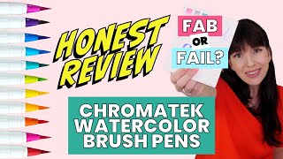 HONEST REVIEW of the Chromatek Watercolor Brush Pens Whats That Pen [upl. by Magas454]