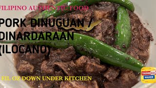 HOW TO COOK PORK DINUGUAN OR DINARDARAAN in Ilocano [upl. by Voltmer581]