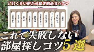 部屋探しいつから動くのがベスト？ 条件選びに迷ったら優先度をつける【失敗しない部屋探し方法５選】 賃貸 部屋探し [upl. by Anihs]