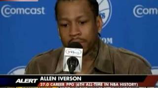 Allen Iverson Press Conference Philadelphia 76ers AI gets emotional [upl. by Arias960]