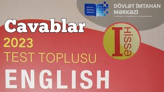 İngilis Dili yeni test toplusu cavabları 1ci hissə 2023 DİM [upl. by Kong]