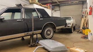 REPLACING BUSTED FUEL TANK  RASHONS LS BROUGHAM PT 4 [upl. by Ttirb509]