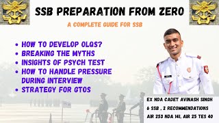 SSB prep from zero  a video that will change your approach [upl. by Iridissa]