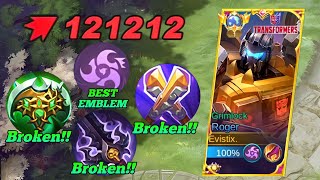 WHEN TOP 1 GLOBAL ROGER TRY DANGEROUS TRINITY BUILD🔥  INSTANT DELETE MUST WATCH  MLBB [upl. by Ahtimat]