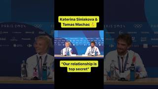 Siniakova and Machac on their relationship being a “top secret” 🎥 IOC [upl. by Stoeber289]