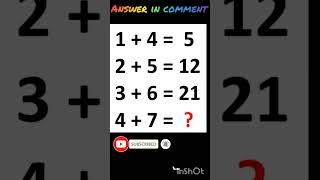 math number puzzles with answers mathquiz mathpuzzle shortsfeed shorts virL [upl. by Ekard]