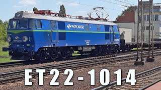 Bycze portrety  ET221014 ze składem platform mija Poznań Starołękę [upl. by Haianeb]