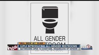 IUPUI introducing allgender bathrooms [upl. by Mart726]